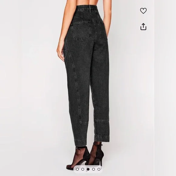 IRO PARIS high waisted tapered barrel jeans - Picture 3 of 10